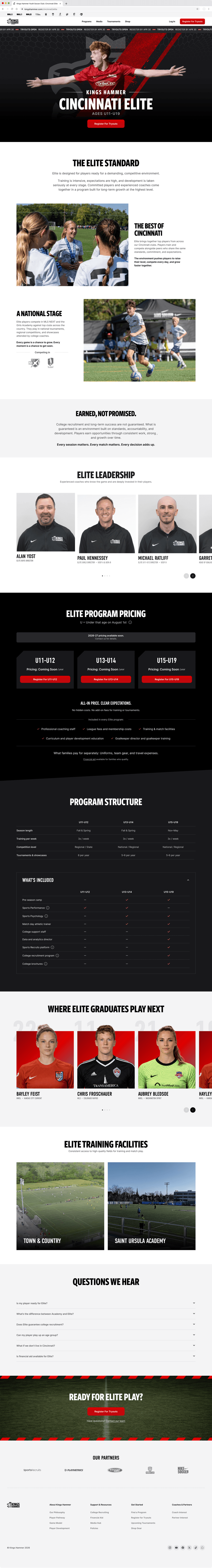 Kings Hammer program page